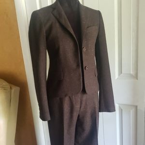 Theory Brown Tweed Blazer & Slack Separates